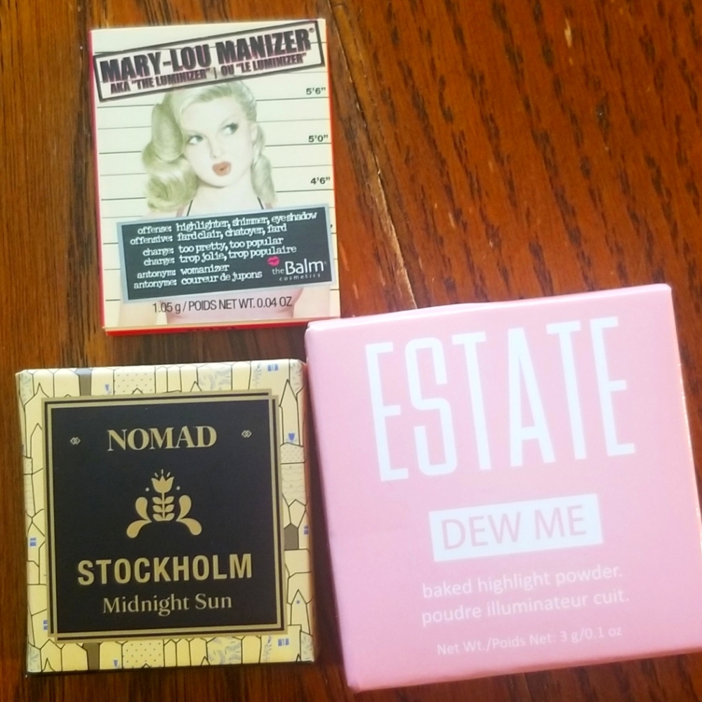 Lot of 3 highlighter powders